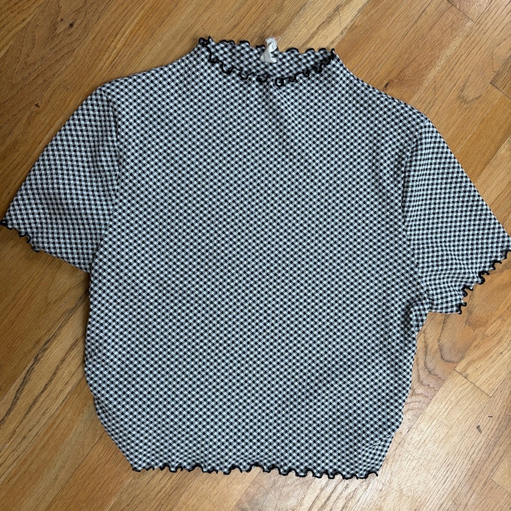 Lazy Sundays Black/White Gingham Top